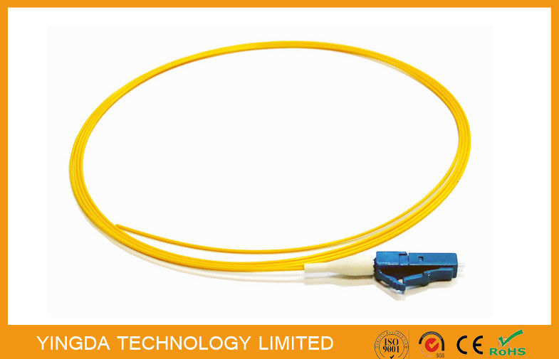 Polonês de fibra óptica do branco 1.5M UPC da trança 900um da manutenção programada LSZH do LC, tranças da fibra do único modo